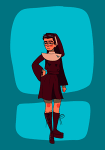 Sofia Romano, sister of sin in the church of Ghost