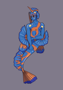 mandarin fish merman