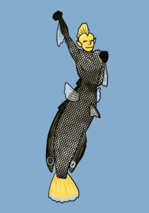 yellowtail wrasse mermaid