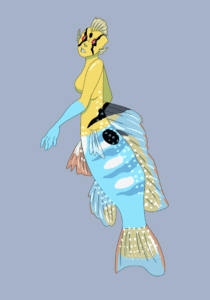 ram cichlid mermaid